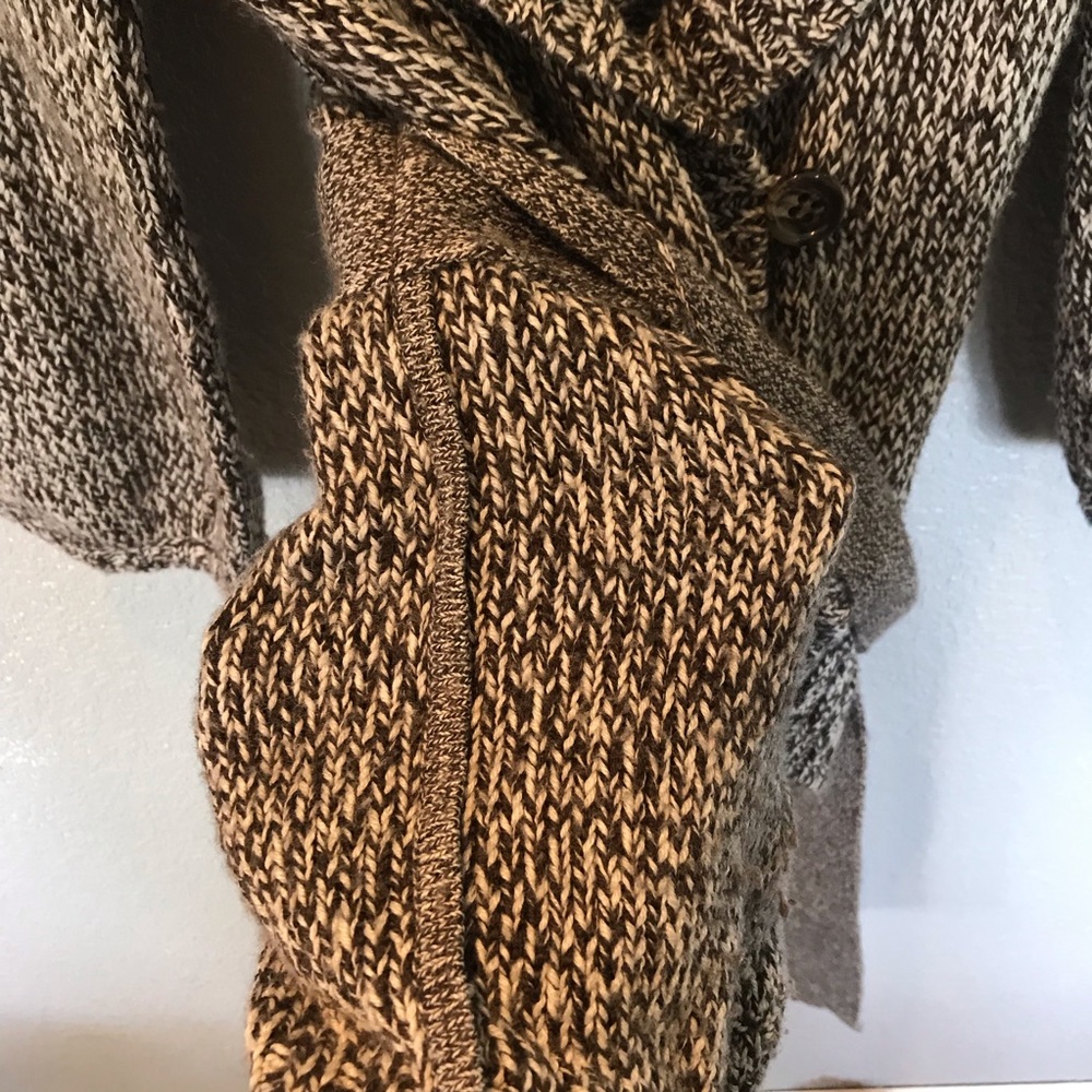 Bcbgmaxazria Wool Button Closure Wrap Sweater - image 6